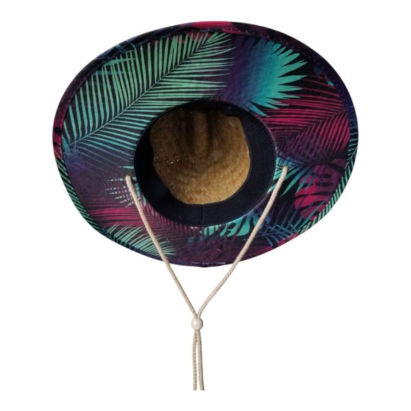 PUGS Straw Shade Hat In Hawaiian Palm Leaf - Size One Size - Picture 5 of 8